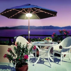 Lampe led pour parasol avec enceinte san