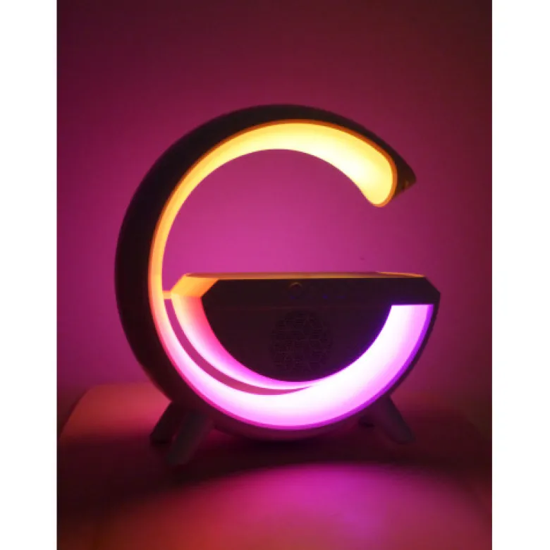Lampe led station de charge et enceinte