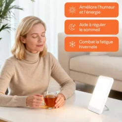 Lampe luminothérapie 15000 lux - sans uv