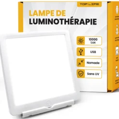Lampe luminothérapie 10000 lux usb