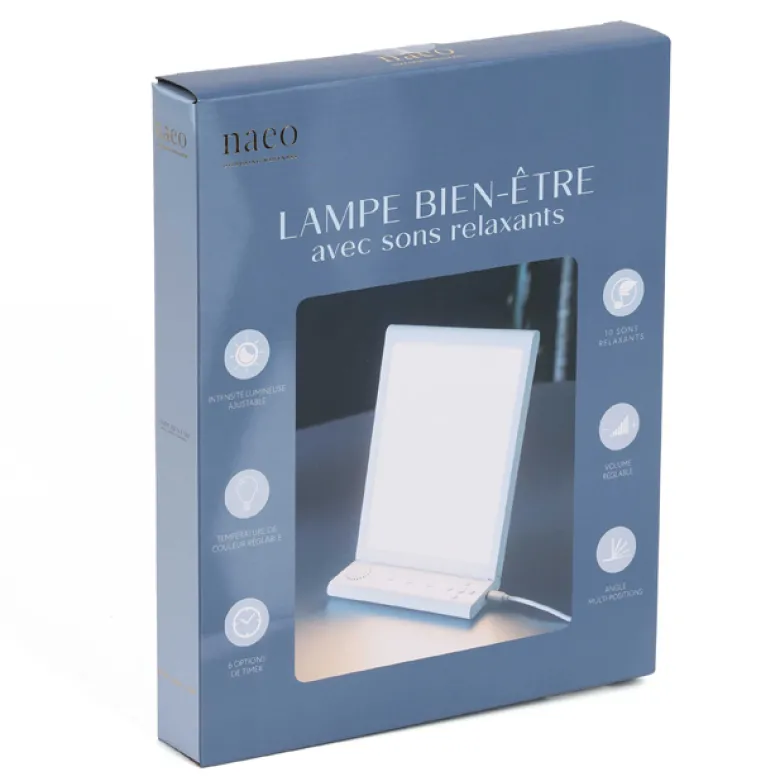 Lampe luminothérapie sons de la nature