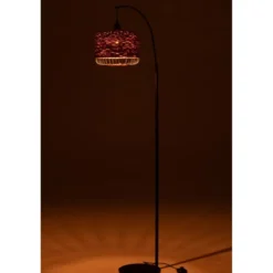 Lampe métal orange h.168cm