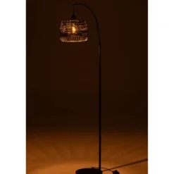 Lampe métal vert h.168cm