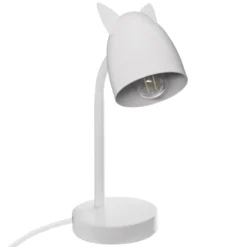 Lampe oreilles métal blanc