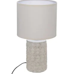 Lampe à poser ethnique melo - h. 33 cm -