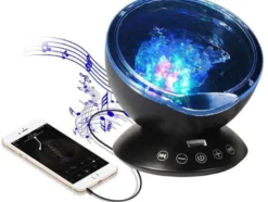Lampe veilleuse projecteur musical océan
