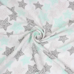 Lange motif etoiles blanc
