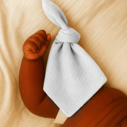Langes en coton bio blanc