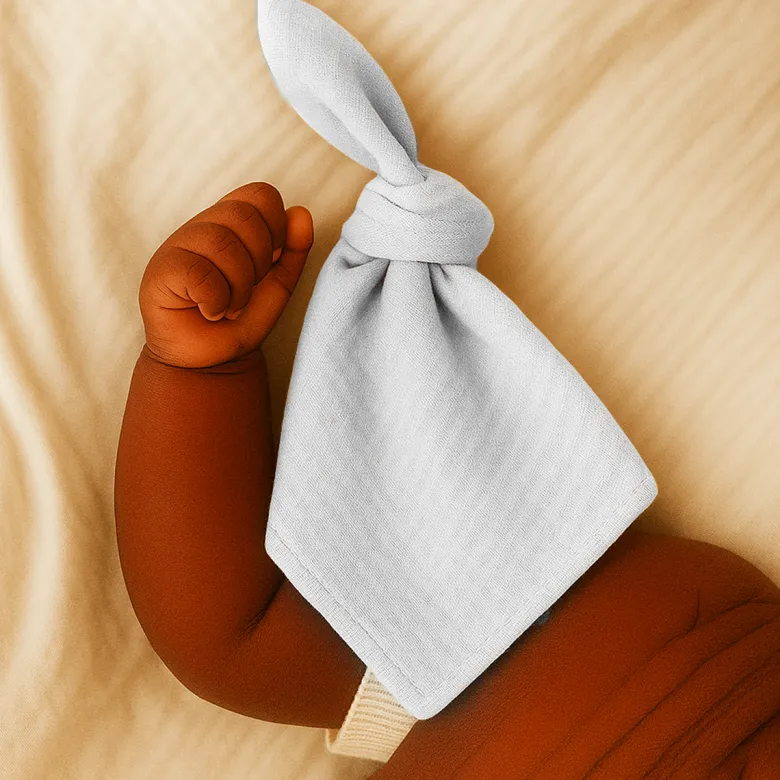 Langes en coton bio blanc