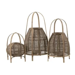 Lanterne bambou marron h.70cm