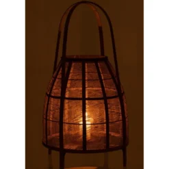 Lanterne bambou marron h.70cm