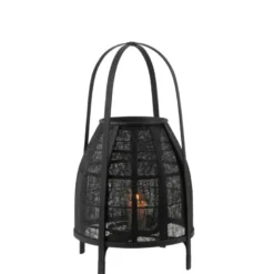 Lanterne bambou noir h.60cm