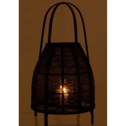 Lanterne bambou noir h.70cm