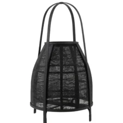 Lanterne bambou noir h.70cm