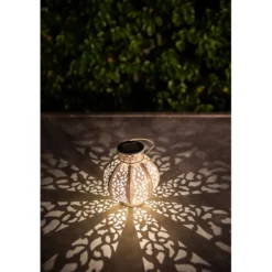 Lanterne solaire métal - style oriental