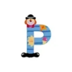 Lettre p clown