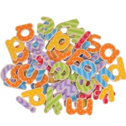 Lettres minuscules magnétiques en bois
