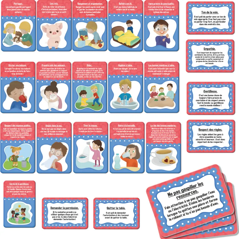Life skills cartes des bonnes manieres