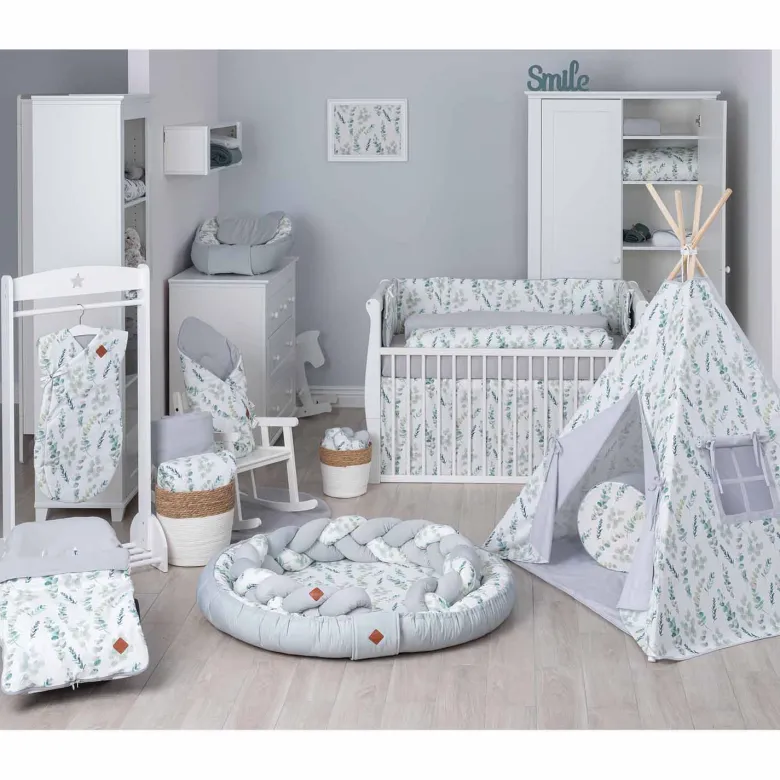 Lingettes bébé lavables 8 pcs eucalyptus
