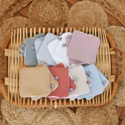 8 lingettes lavables bambou coton jeanne
