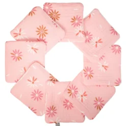Lingettes lavables bébé 8 pièces rosella