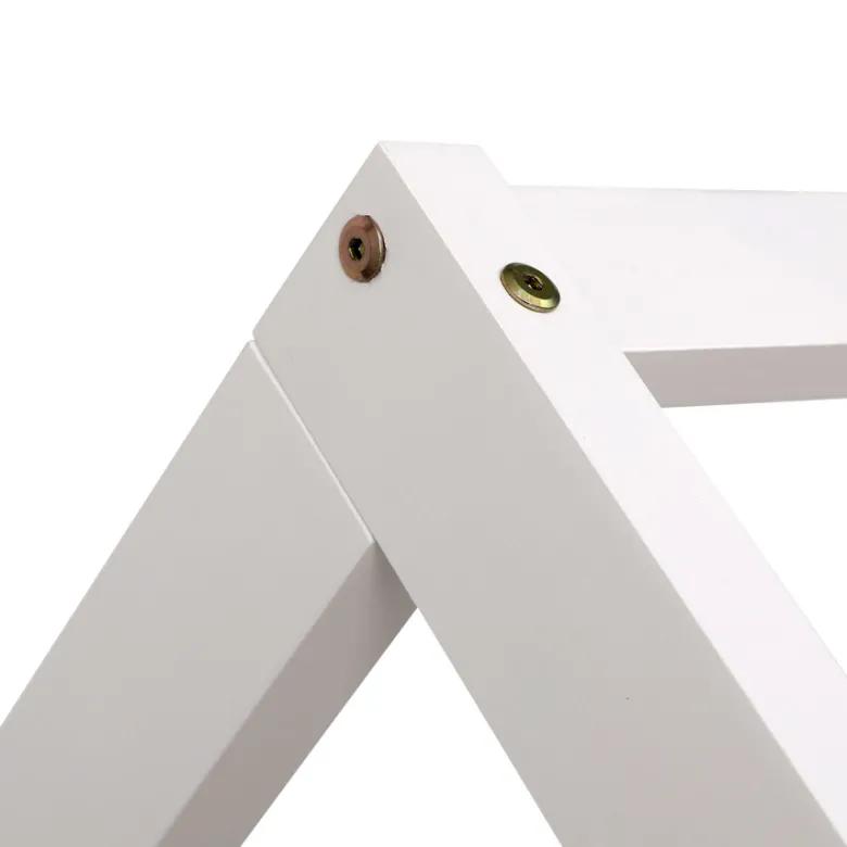 Lit cabane pour enfant 190x90cm blanc avec tiroirs marceau