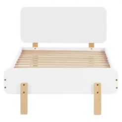 Lit junior 90x200 blanc sommier
