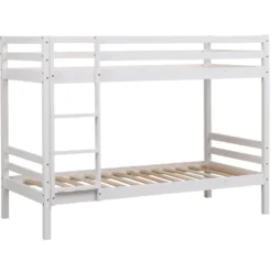 Lits superposés pour enfants 190x90cm blanc ambre