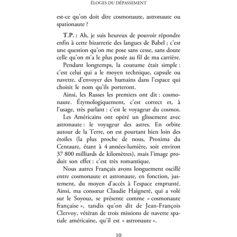 Éloges du dépassement