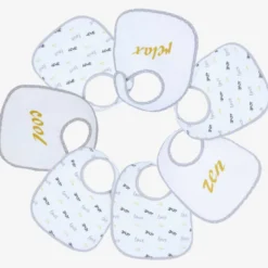 Lot de 7 bavoirs bébé jaune