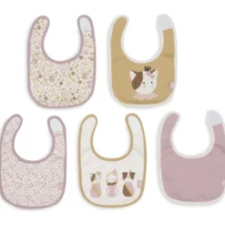 Lot de 5 bavoirs imperméables flower fairies