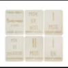 Lot de 15 cartes étapes rectangle