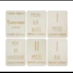 Lot de 15 cartes étapes rectangle