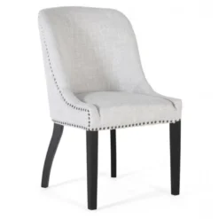 Lot de 2 chaises bois gris - décoration