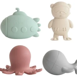 Lot de 4 jouets de bain sealife