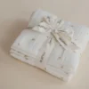 Lot de 3 langes en coton bio crowns (60 x 60 cm)