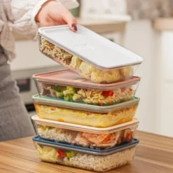 Lot de 5 lunch box en verre prep