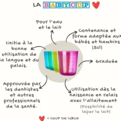 Lot de 4 mini-tasses graduées babycup