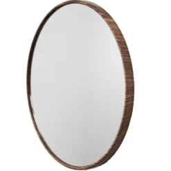 Lot de 3 miroirs effet bois