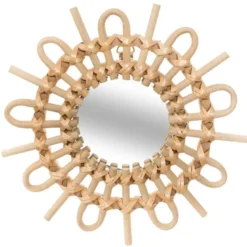 Lot de 3 miroirs rotin soleil d28