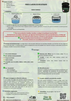 Lot de 4 pièges à larves avec seau