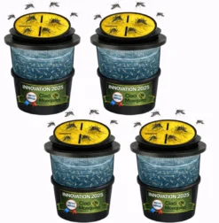 Lot de 4 pièges à moustique avec seau