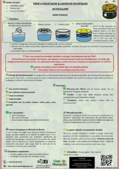 Lot de 4 pièges à moustique sans seau