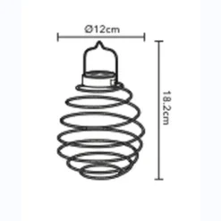 Lot de 2 suspensions spirale solaires