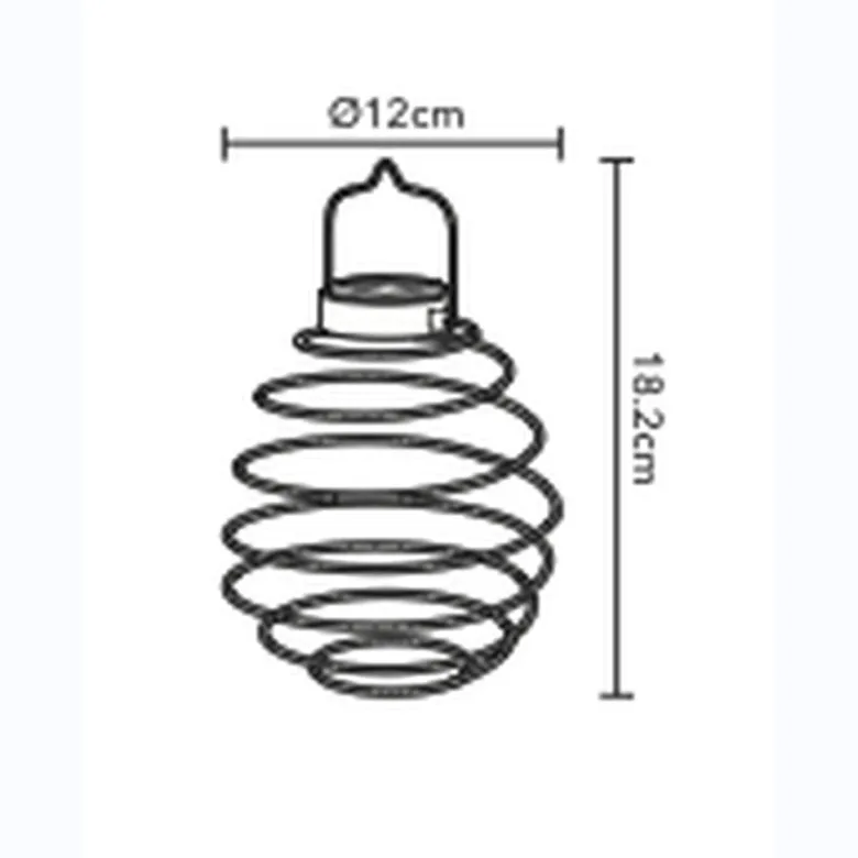 Lot de 2 suspensions spirale solaires