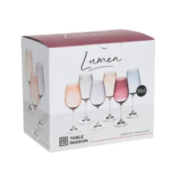Lot de 6 verres à pied lumen 35 cl