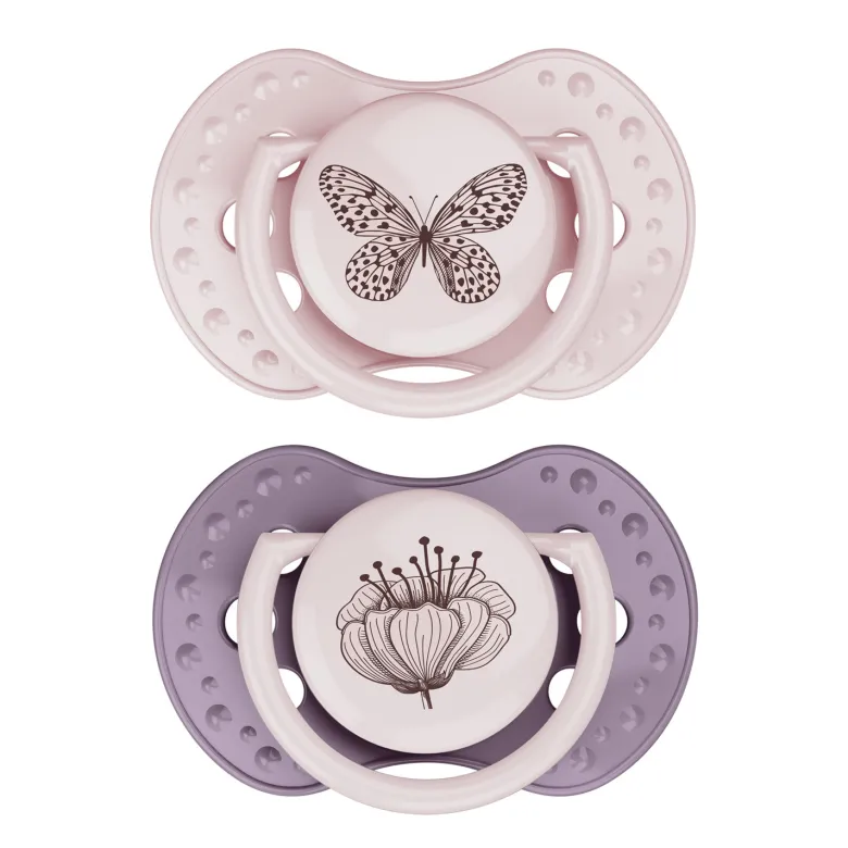 Lot 2 sucettes dynamiques difrax rose