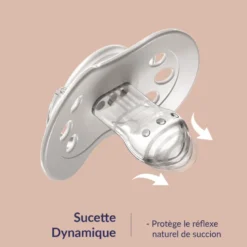 Lot 2 sucettes dynamiques difrax rose