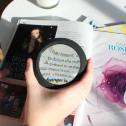 Loupe de lecture x5 rétroéclairée 3 led compacte avec housse