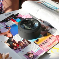 Loupe de lecture x5 rétroéclairée 3 led compacte avec housse